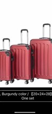 3-Piece Suitcase Set (Medium + Large + Extra Large) - Fashionable Striped Design