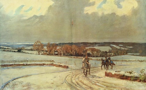 Horses return from exercise - return,