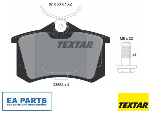 Brake pad set disc - pad, for