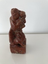 Soap Stone Carved Figure Sculpture Antique Vintage Collectable