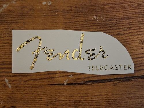Telecaster decal relic - telecaster, solid