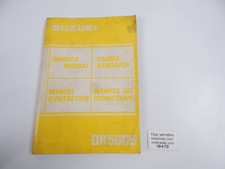 1982 SUZUKI DR500-S USER OWNER MANUAL BOOK 99011-37432-01M MULTI LANGUAGE