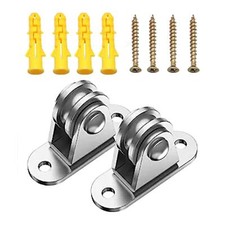 2Pcs Small Pulley Block Wheel