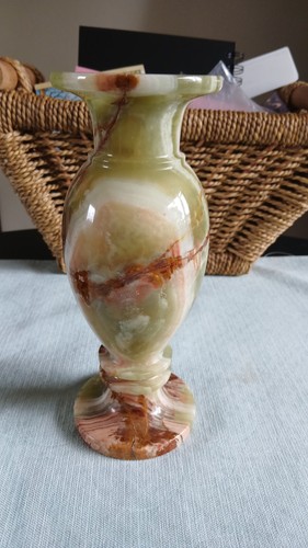 Vintage carved marbled onyx - vintage,