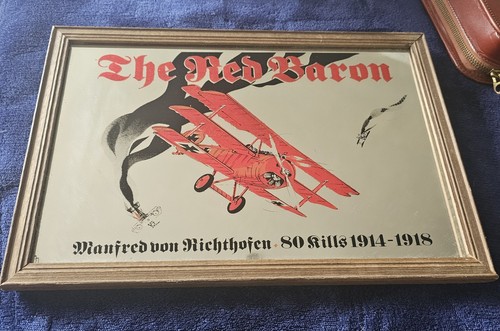 Vintage red baron pub mirror - vintage,
