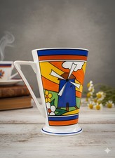 Vintage WREN Giftware “Sunburst” Windmill Mug - Fine Bone China England 