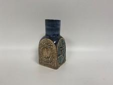 Vintage TROIKA Spice Jar Abstract Blue Glazed