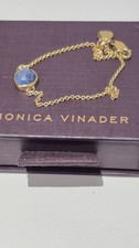 Monica Vinader gold plated siren kyanite chain bracelet
