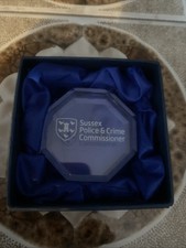 Sussex Police Commissioner Paperweight In Box 