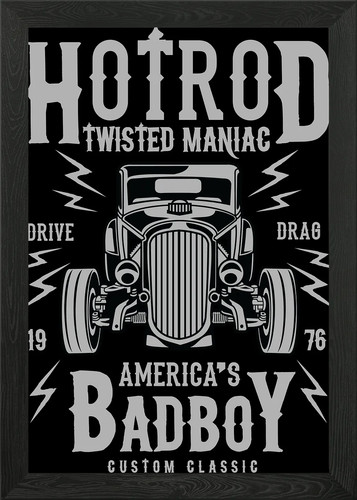 Hotrod maniac car - maniac, logo