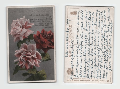 Postcard raphael tuck rose - postcard,
