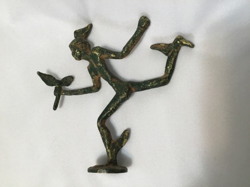 Vintage roman god flying - god,