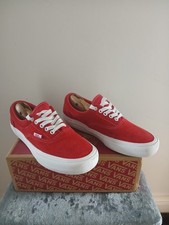 red Vans Era Pro suede