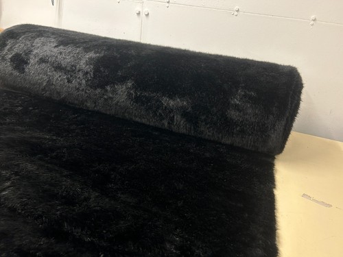 Black faux fur - fur, fabric