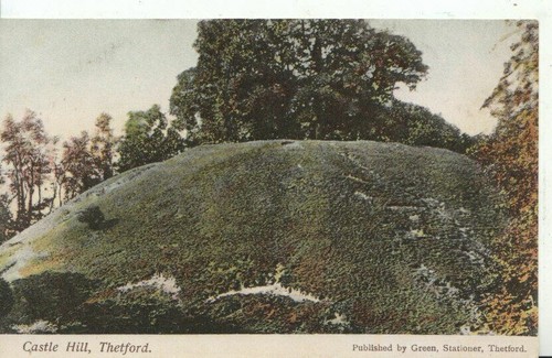 Norfolk postcard castle hill - postcard,