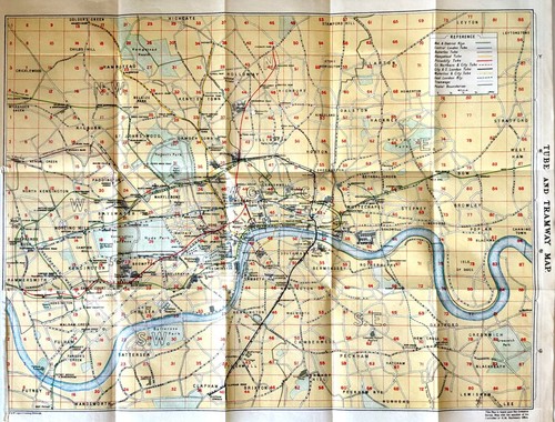 Tube and tramway map - tube, of
