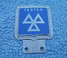VINTAGE 1960s MINISTRY OF TRANSPORT TESTED CAR BADGE~UK/GB MOT TEST STATION SIGN