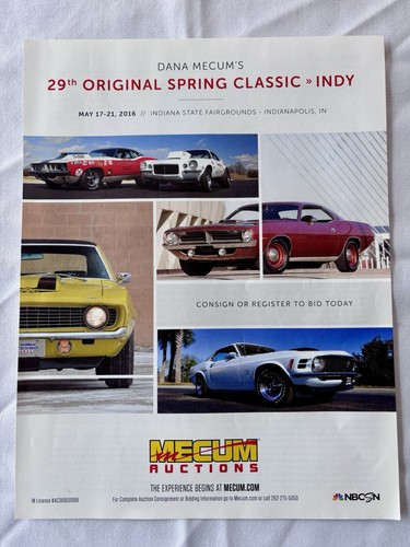 Original mecum auctions advert - original,