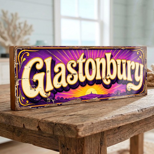 Glastonbury large 40cm wood - glastonbury,
