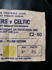 Rangers v Celtic Ticket Rare