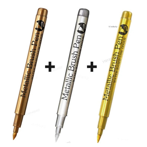 Metallic marker pens set 3 - of,