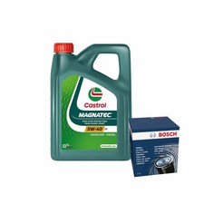 Engine Oil 5W40 4L Castrol Magnatec C3 - Bosch Oil Filter Service Kit 4 Litre