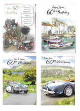 Open 60th birthday card for a