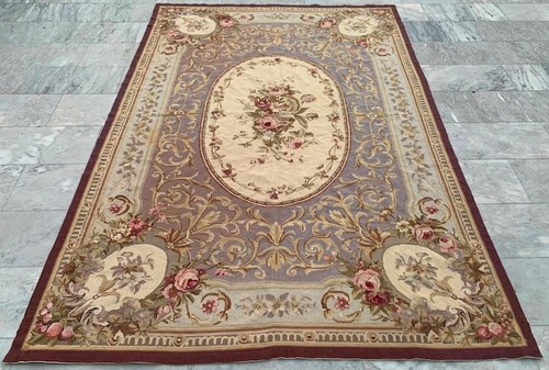 6x9 vintage french aubusson - vintage,