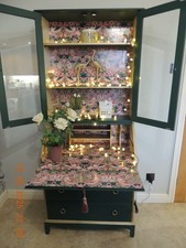 Up-cycled stag writing bureau