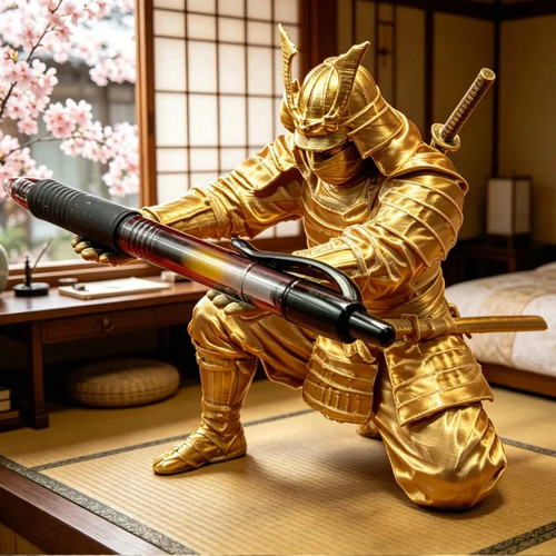 Creative samurai pen holder - samurai,