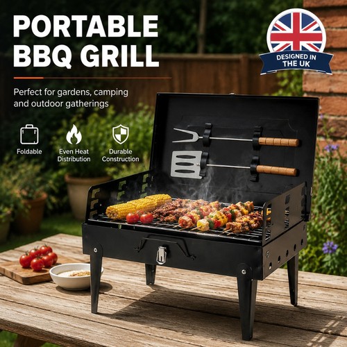 Bbq portable folding charcoal - bbq,