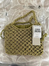 Next Ladies Small Gold/green Handbag