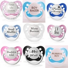 PK OF 3 Slogan Pacifier
