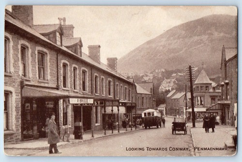 Conwy wales postcard lookin - conwy,