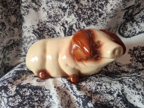 Vintage ceramic tamworth pig - ceramic,