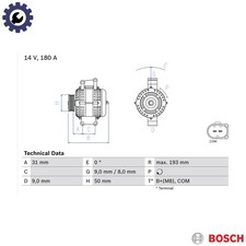 ALTERNATOR 0 986 083 220 FOR