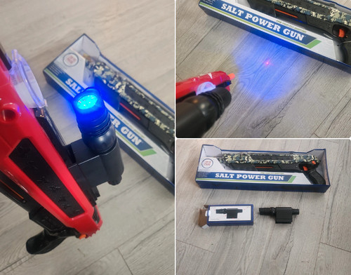 Salt power gun lazer - lazer, laser