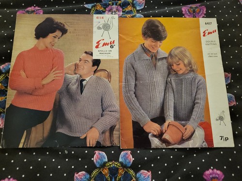 Vintage emu knitting - emu,
