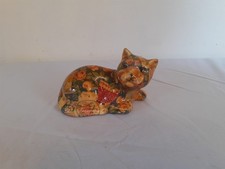 Ceramic Cat Figurine Ornament