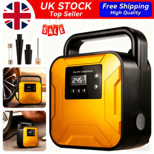 Heavy Duty 12V Electric Car Tyre Inflator 150PSI Portable Air Compressor Pump UK