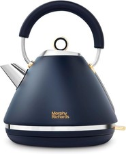 Morphy Richards Kettle 102045 Accents Navy Blue 1.5L Jug Fast Boil Cordless