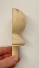 Pine Half Ball Cap For Stair Newel Post Softwood Wooden Timber Balustrade