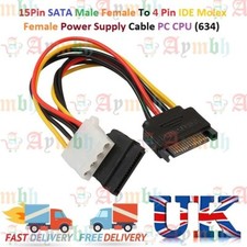 15Pin SATA Male Female To 4