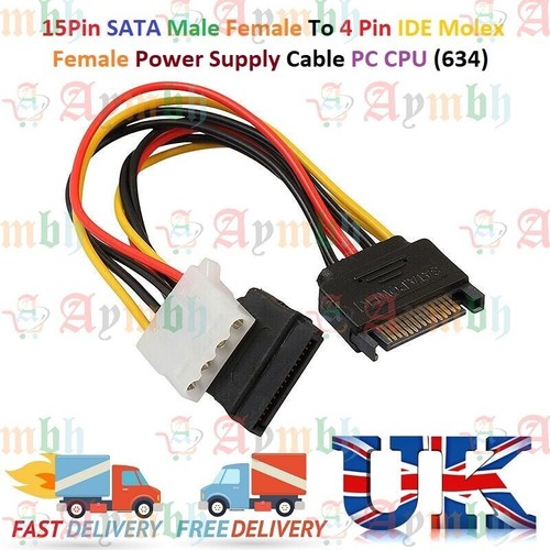 15pin sata male female 4 - 15pin,