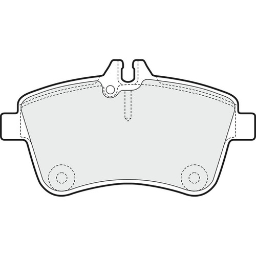 Brake pads set for - for, mercedes
