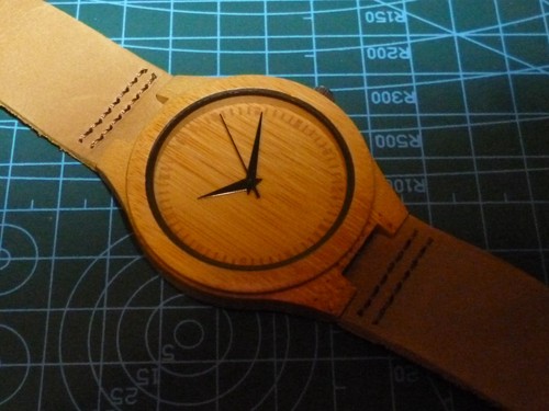 Men wooden bamboo quartz - wooden,