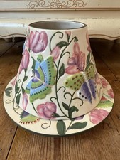 YANKEE CANDLE Ceramic Shade + Plate Butterfly Garden Candle Holder Lantern