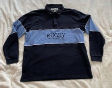 Cotton Traders Rugby Long-Sleeve Polo Shirt XL