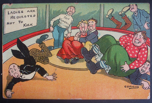Old comicus comic funfair - old, ride