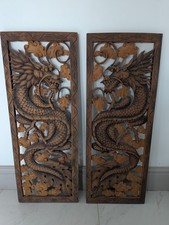 Carved Wooden Wall Panels